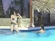 Piscina Nudo Partito Costa Rica Ragazza