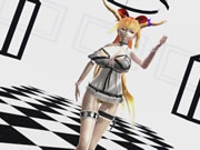 3d anime scuotere le sue grandi tette e dolce culo